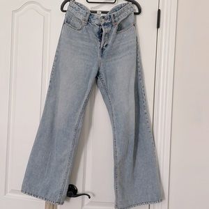 H&M wide leg jeans size 2